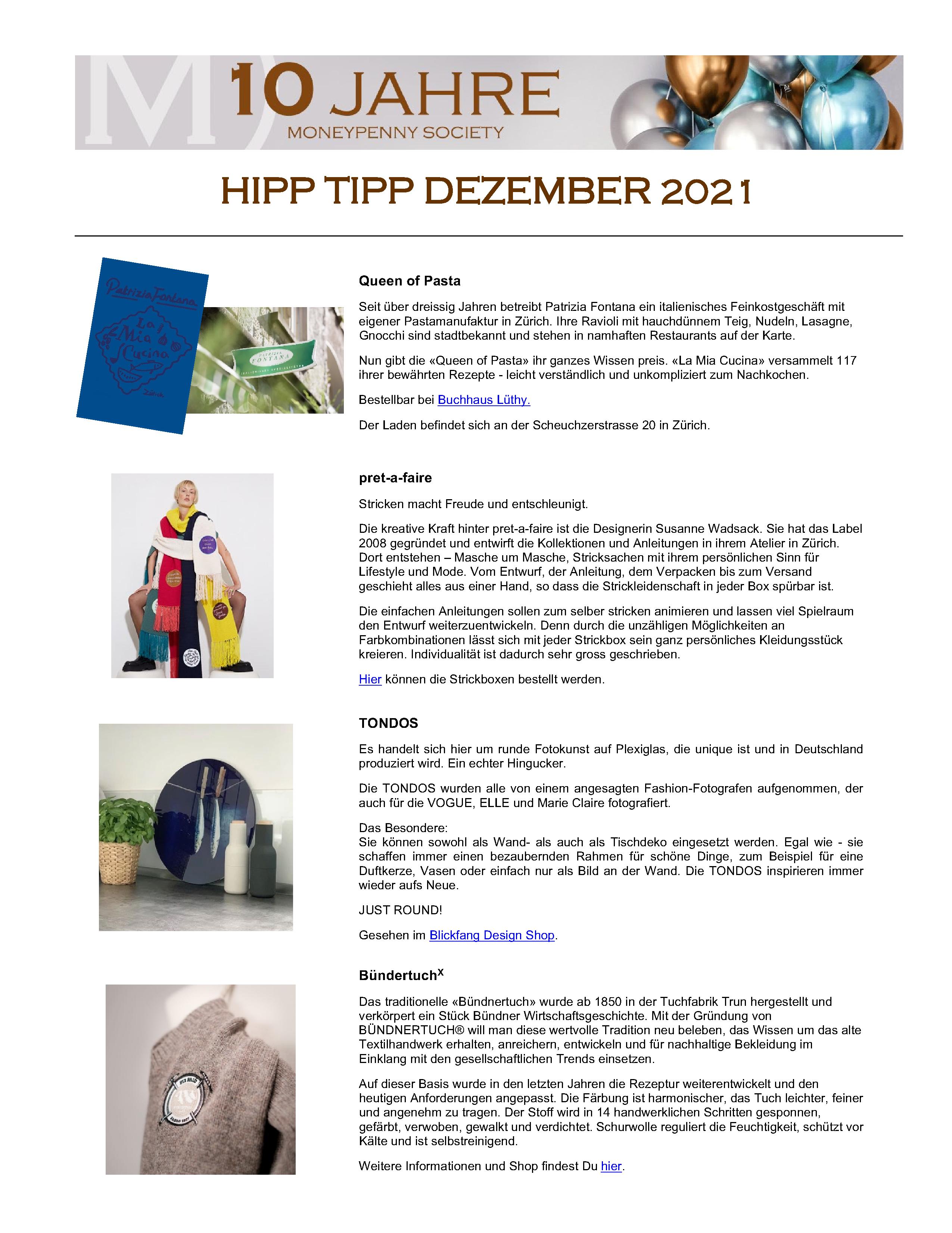 Hipp Tipp Dezember 2021